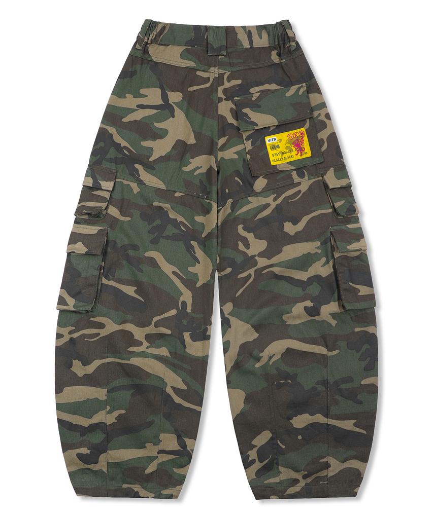 GLACK Gp163 Starpoint Camo Cargo Pants (Green Camo)