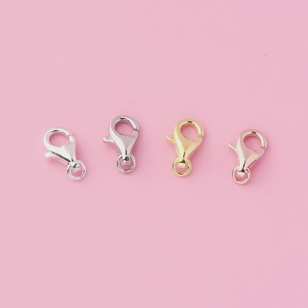 S925 Silver DIY Bracelet & Necklace Spring Lobster Clasp Water Drop Buckle