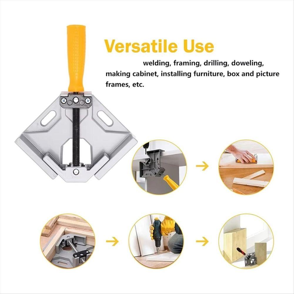 Adjustable Swing Jaws Right Angle Clamp 90° Angle 90 Degree Angle Clamp  Welding Tasks