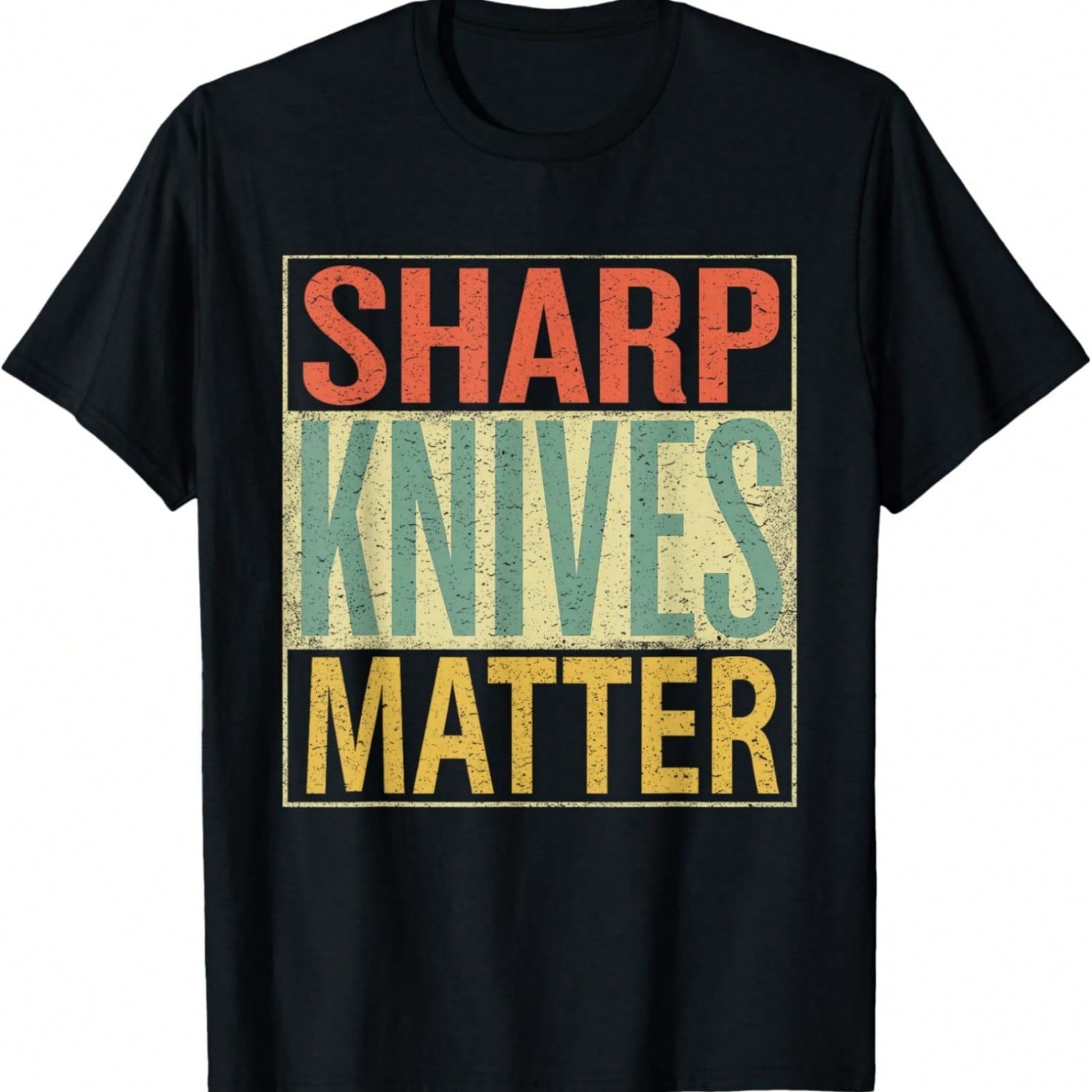 Sharp Knives Matter Shirt. Chef Knives T-Shirt Funny Outfit T-Shirt S
