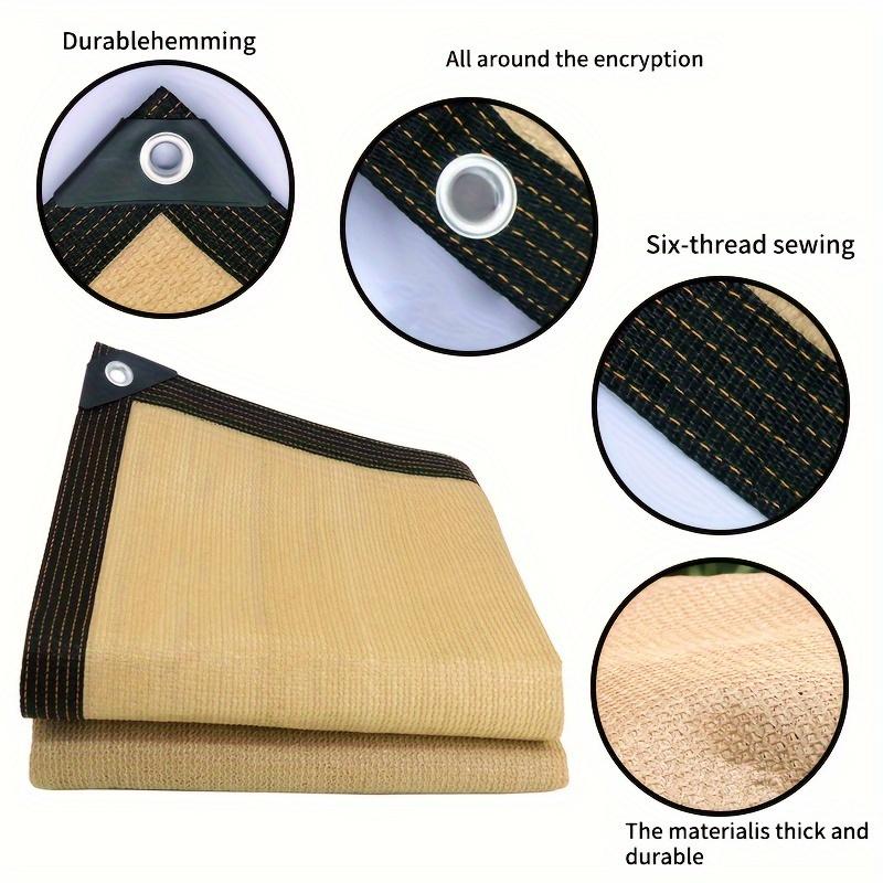 Rectangle Sun Shade Sail UV Block 95% HDPE Sunshade Canopy Waterproof Outdoor Awning for Patio Pool Backyard Garden