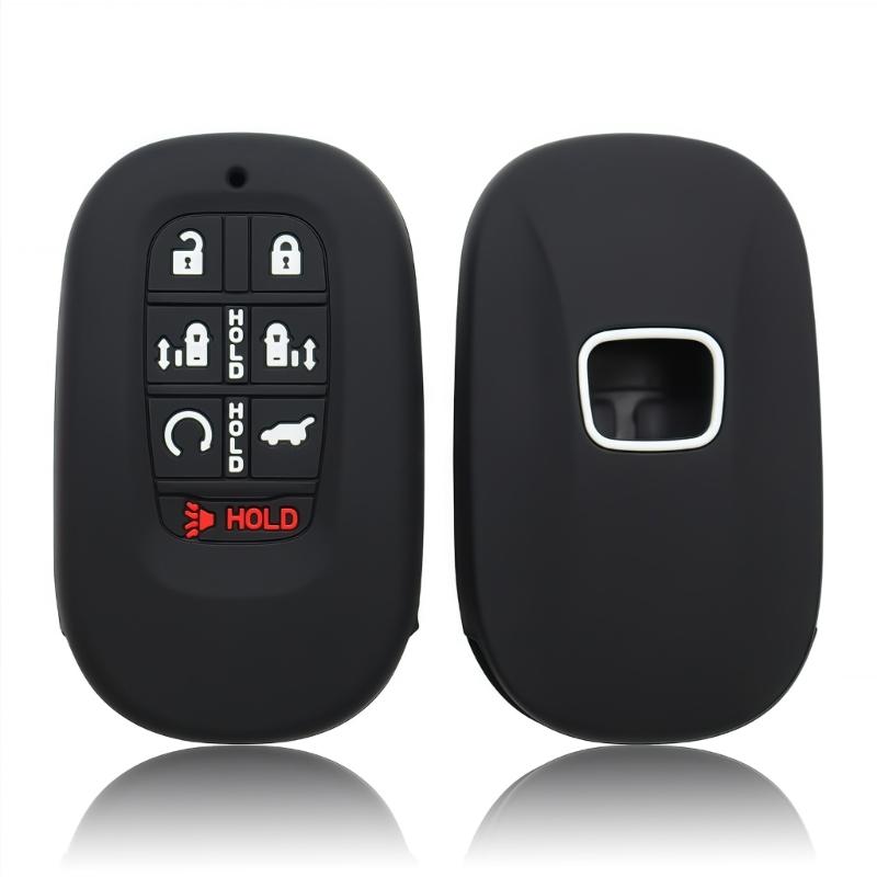 Key Fob Case Shell Cover For Remote 7+2 Button Designs Anti Shock Silicone Cover Non Slip Surfaces Universal Vehicle Fit