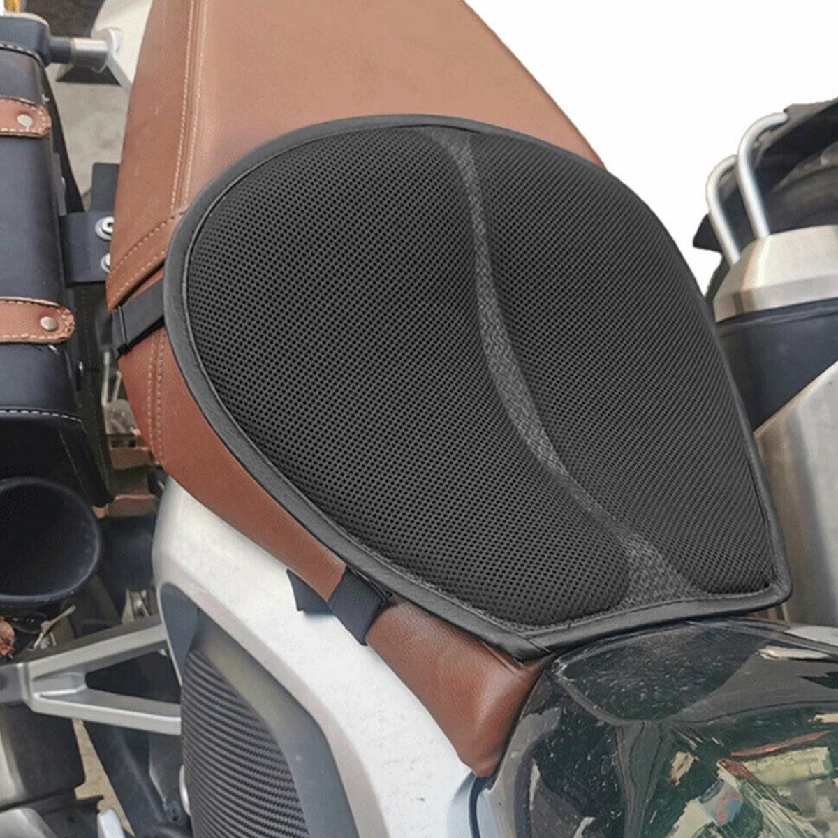 

Motorcycle Seat Cushion 5-Layer Shock Absorption Motorbike Seat Pad Quick-Drying Protective Ride Saddle Seat Non-slip 3D чорний