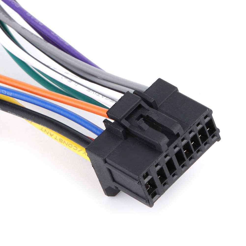 Radio Wire Harness Car Stereo Harness 16 Pin Port Mini ISO 8 Pin Plug Wiring Cable Fit Pioneer 2003