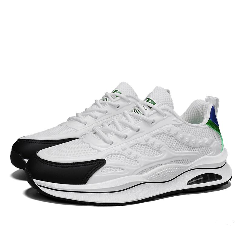 Men'S Breathable Mesh Shoes Summer  Out Casual Running Shoes Soft Bottom Comfort Light Fashion Shoes Thick Sole Sneakers