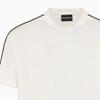 Emporio Armani SS24 Logo Strap Crew Neck Straight Cut Short Sleeve T-Shirt Men Tops Beige 3D1TD3-1JUVZ-0128