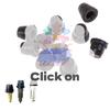 2Pcs Car Accessory Auto Car Motorcycle Brake Pump Brake Caliper Bleed Exhaust Screw Nipple High Quality Dust Cap