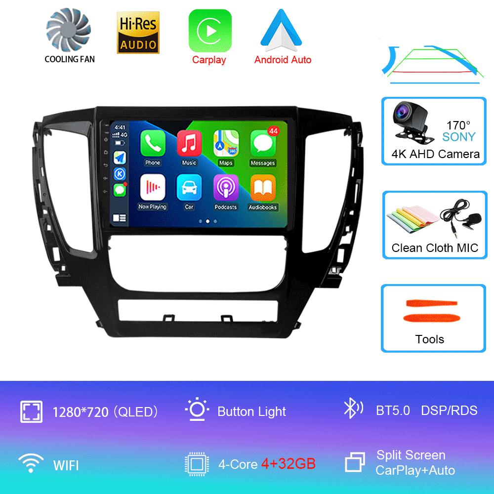 For Mitsubishi Pajero Montero Sport 3 2015-2021 Car Multimedia Radio GPS DPS IPS CarPlay 360 Panoramic Optical Android 14
