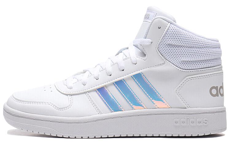 Adidas Hoops 2.0 Mid  White Bluepurple  Women s EH3414 36