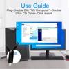 BE6500 WiFi7 USB3.0 Wireless Dongle 6500Mbps Tri Band 2.4G 5G 6GHz 802.11BE High Speed Network Adapter for Windows 10 11 Desktop Laptop PC