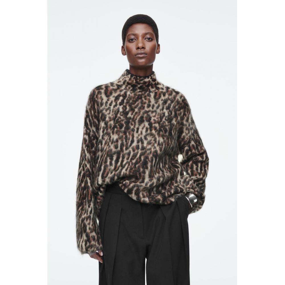 

Cos Japan Leopard Print Mohair Blend Sweater leopard/SP