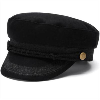 Damen-Matrosenmütze - Flacher Oberteil, Lässige Mode, Große Größe, Passform für kleinen Kopf