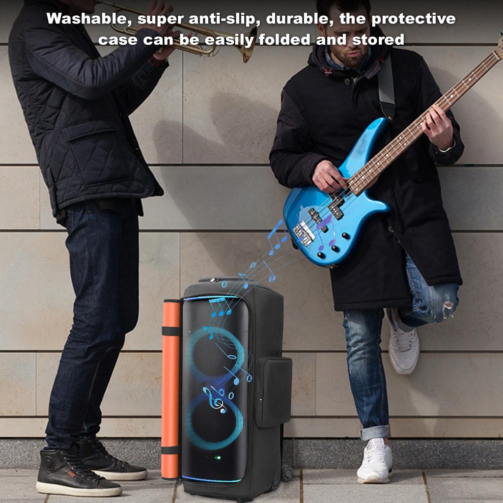 For JBL Partybox 720 Padded Speaker Protective Cover Waterproof Double-Sided Speaker Storage Bag Wear Resist for Outdoor Travel