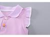 Girls' Summer Princess Kitten Two-Piece Outfit: Fashionable Short Sleeve Top & Shorts Set for Toddlers