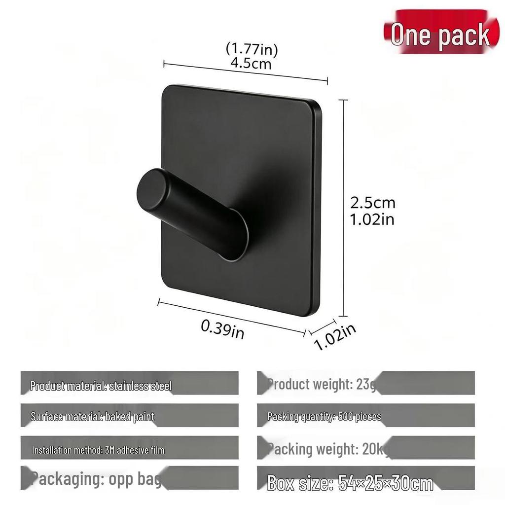 Traceless Stainless Steel Suction Cup Hook for Bathrooms & Kitchens