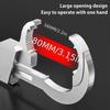 Chave inglesa ajustável universal de duas pontas, chave de boca de 80 mm, chave de tubo em formato de crescente, para desmontagem e montagem de louças sanitárias