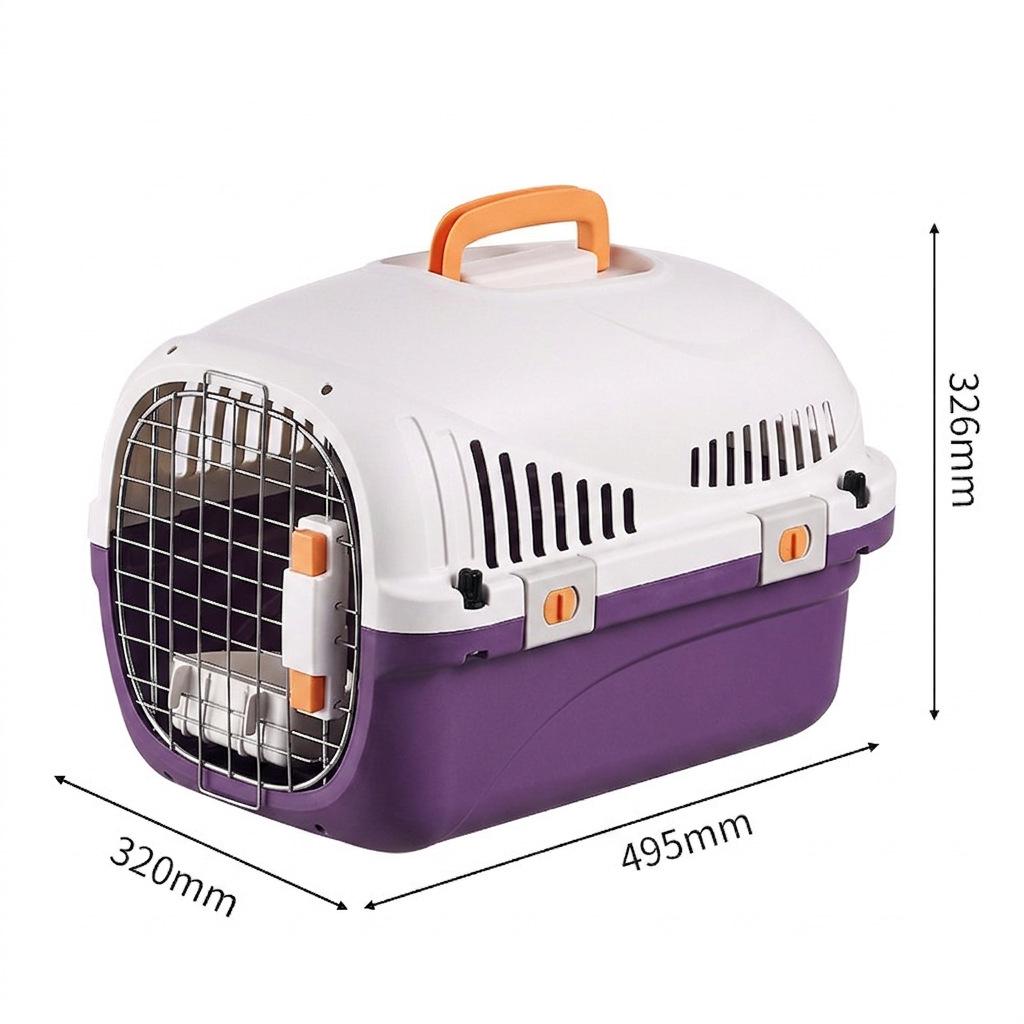 Pet Airline Carrier: Portable, Breathable Travel Cage for Cats and Dogs