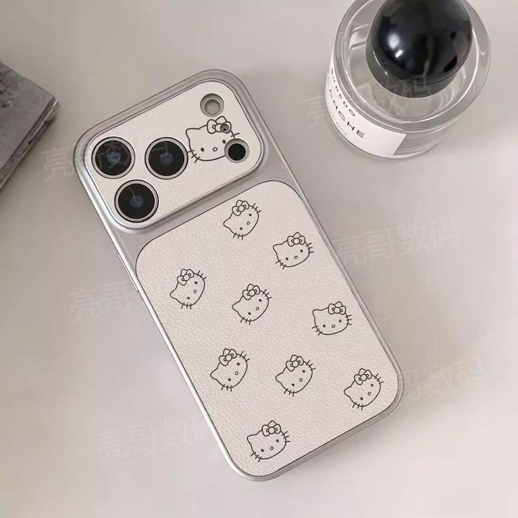 Line Kitty cat for iPhone11PROMAX leather pattern mobile phone case new 11PRO/11 cute