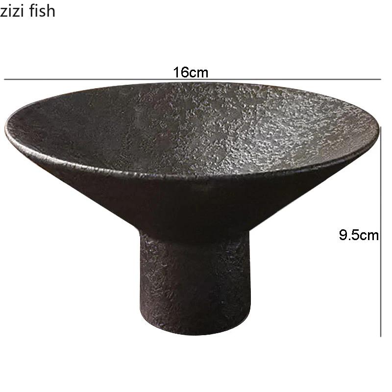 Ceramics Dinner Plate Tall Pasta Plates Salad Bowls Soup Basins Creative Restaurant Home High Feet Tableware Snack Dessert Trays