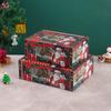 Christmas Wood Leather Storage Box With Lid For Home Organization And Holiday Decor