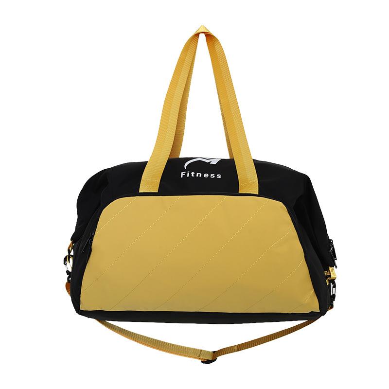 Men's and Women's Football Simple Casual Contrasting Color Hand Luggage Bags for Going Out and Multi-pocket Classified Travel Bags