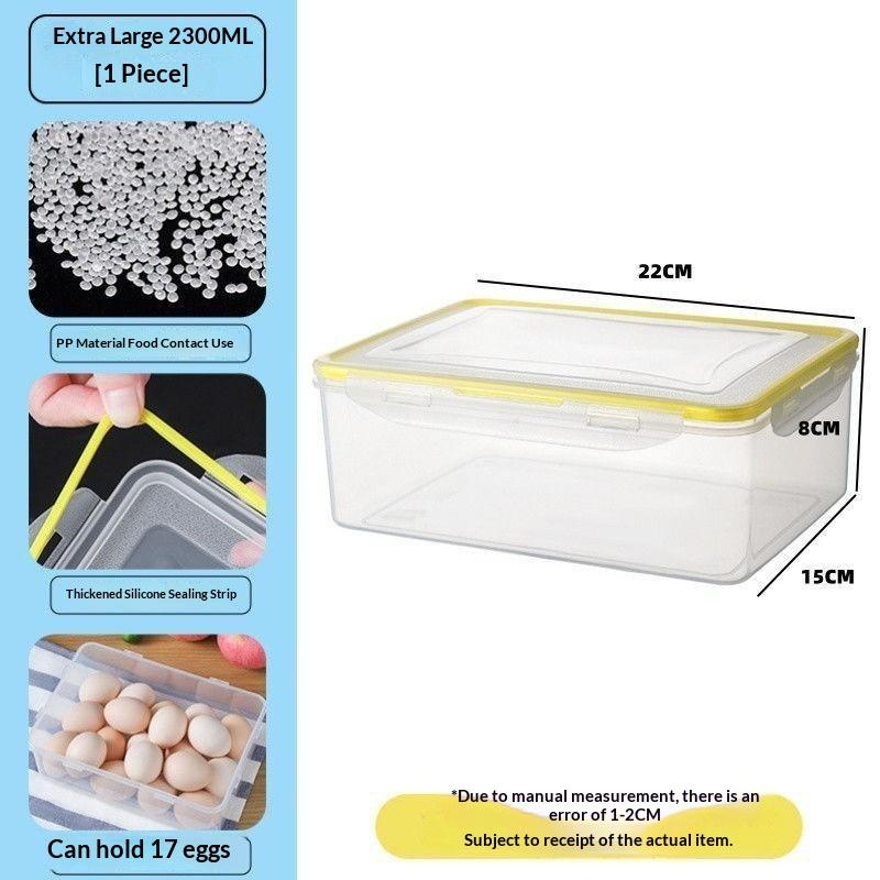 Food Storage Containers Airtight Leak Proof BPA Free Food Grade Plastic 1/4 Pcs for Baked Goods Bread Storage