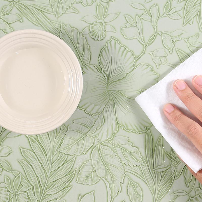 Creative Anti Slip Nordic Style PVC Leather Western Placemat Rectangle Square Insulated Table Mat Easy To Clean Bowl Cup Mat