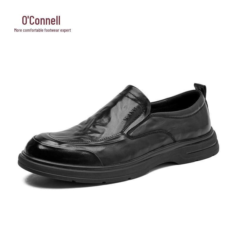 Aokang Men's Slip-On Cowhide Leather Casual Shoes