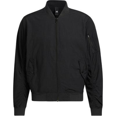 Solid Fit Zip Long Sleeve Jacket Men Jackets Black IT6068