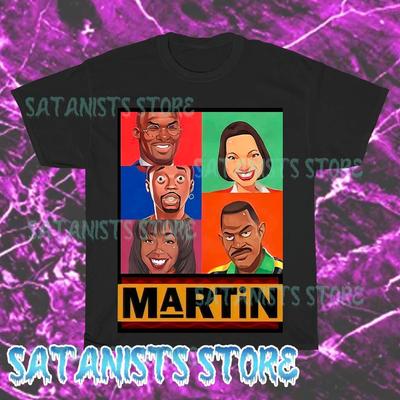 New Martin TV Show Men's Black T-shirt Funny Size S To 5XL