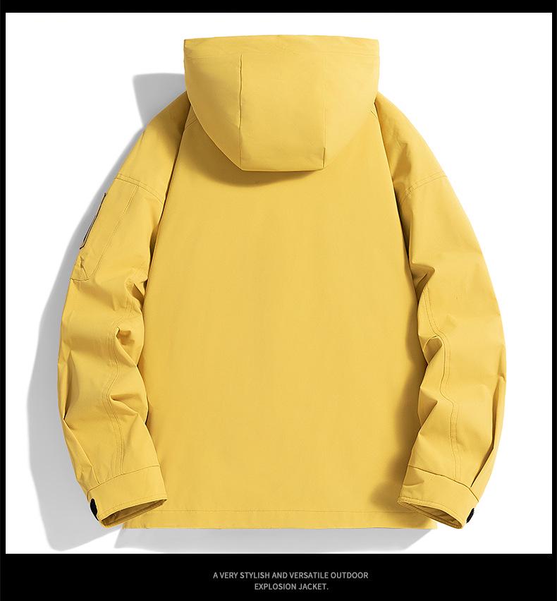 Men's Trendy Hooded Windproof Jacket - New 2026 Spring/Summer/Autumn Collection