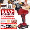 21V Electric Saw 88VF Rechargeable Cordless Reciprocating Saw with 1/2 Li-ion Battery Blade Power Tool Metal Wood Cutting Tool