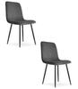 RIFT Chair - Grey Corduroy / Black Legs X 2