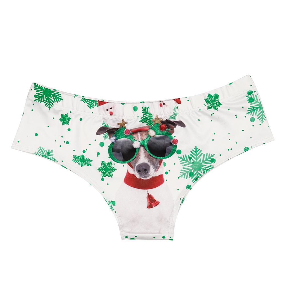 2024 Autumn/Winter Women's Sexy Puppy Print Panties