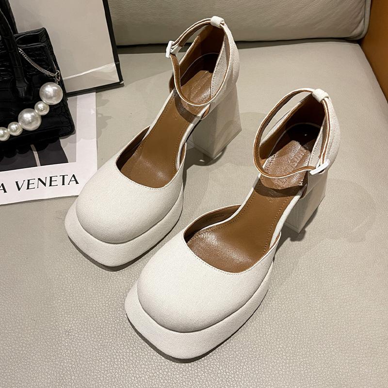 Women High Heels Shoes Pumps Spring Summer New Fashion Dress Party Platform Sandals Marie Jane Lolita Women Shoes