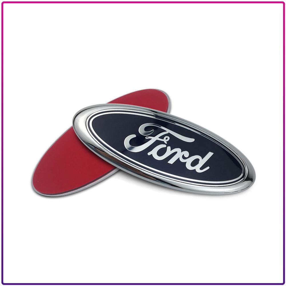 1 Adet Ford Mondeo Focus Fusion MK2 MK4 F150 F250 İçin Logo 11.5cm Araba Ön Kaput Logosu Arka Bagaj Rozet Çıkartması
