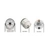 Boat Truck Universal 52mm 8-16V 18-32V Voltmeter Voltage Volt Gauge with 8 Colors Backlight for Motorcycle Vehicle Car