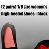 Elegant High Heel Doll Shoes Realistic 1/6 Female Soldier Model Accessories Easy To Dressingup Doll Display Decoration