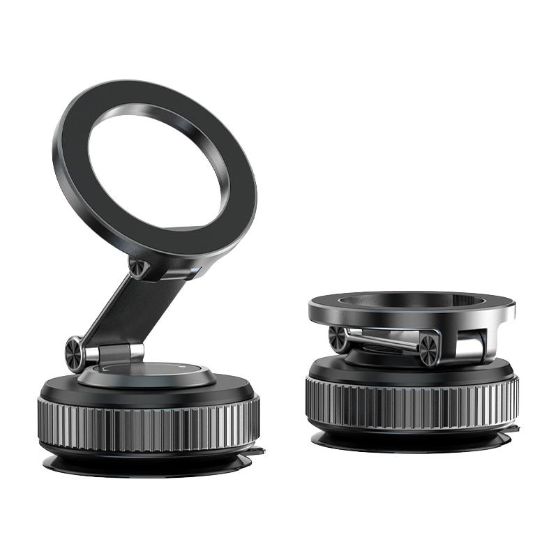 2026 New Trending Magnetic Alloy Vacuum Suction Mobile Phone Stand for Car Dashboard & Desk