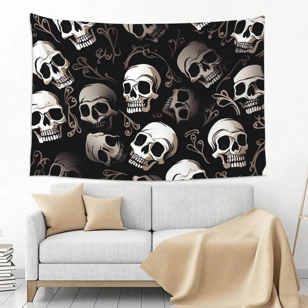 Tapestry Wall Hanging For Bedroom Aesthetic Wall Mural Tapestries Art Backdrop Skulls Tapestries Landscape Poster Tapestry For