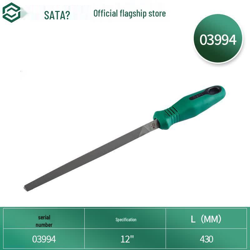 SATA 12-inch Medium Tooth Triangular File