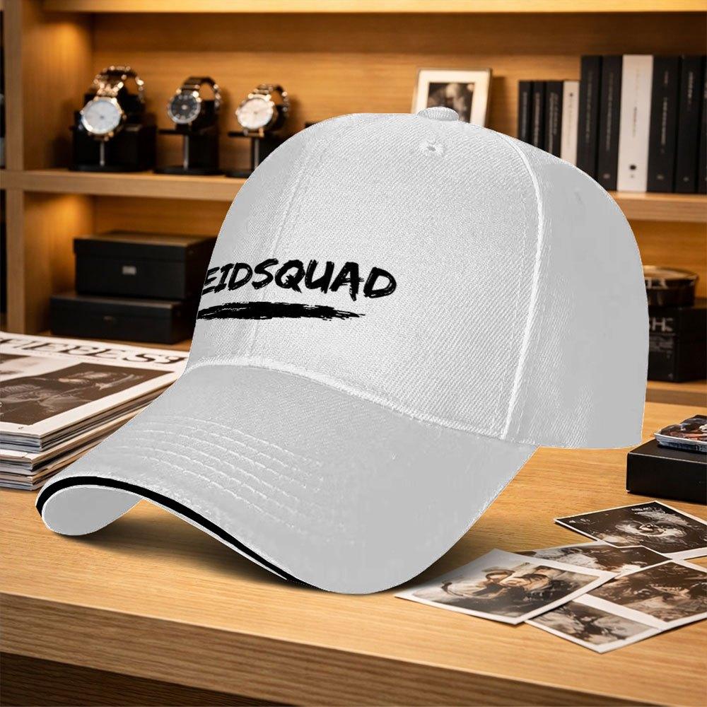Eidsquad Adjustable Sandwich Baseball Cap Trendy Printed Unisex Duckbill Hat For Fishing Golf Camping Hiking
