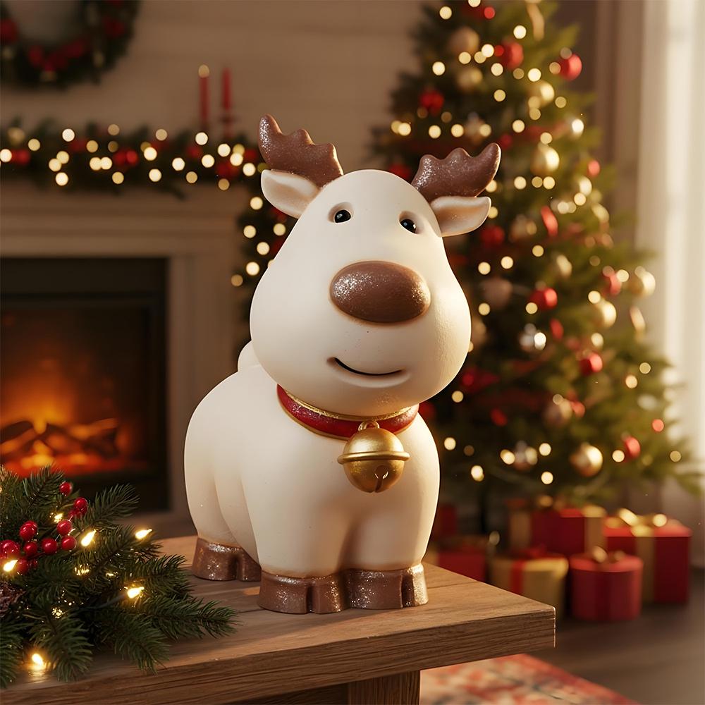 Aromatherapy Candle Mold Elastic Candle Making Mold 3d Reindeer Mold Reusable For Birthday Christmas Decorations Diy Craft