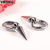 Vanku 2pcs 6mm New Stainless Steel Magnets Ear Weight Piercing Earring Hanger Gauges Body Jewelry Expanders Stretchers