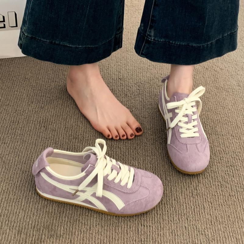 

Purple Forrest Gump shoes retro German training shoes women s 2025 new summer thin comfortable flat-bottomed sports and leisure shoes 35 фиолетовый