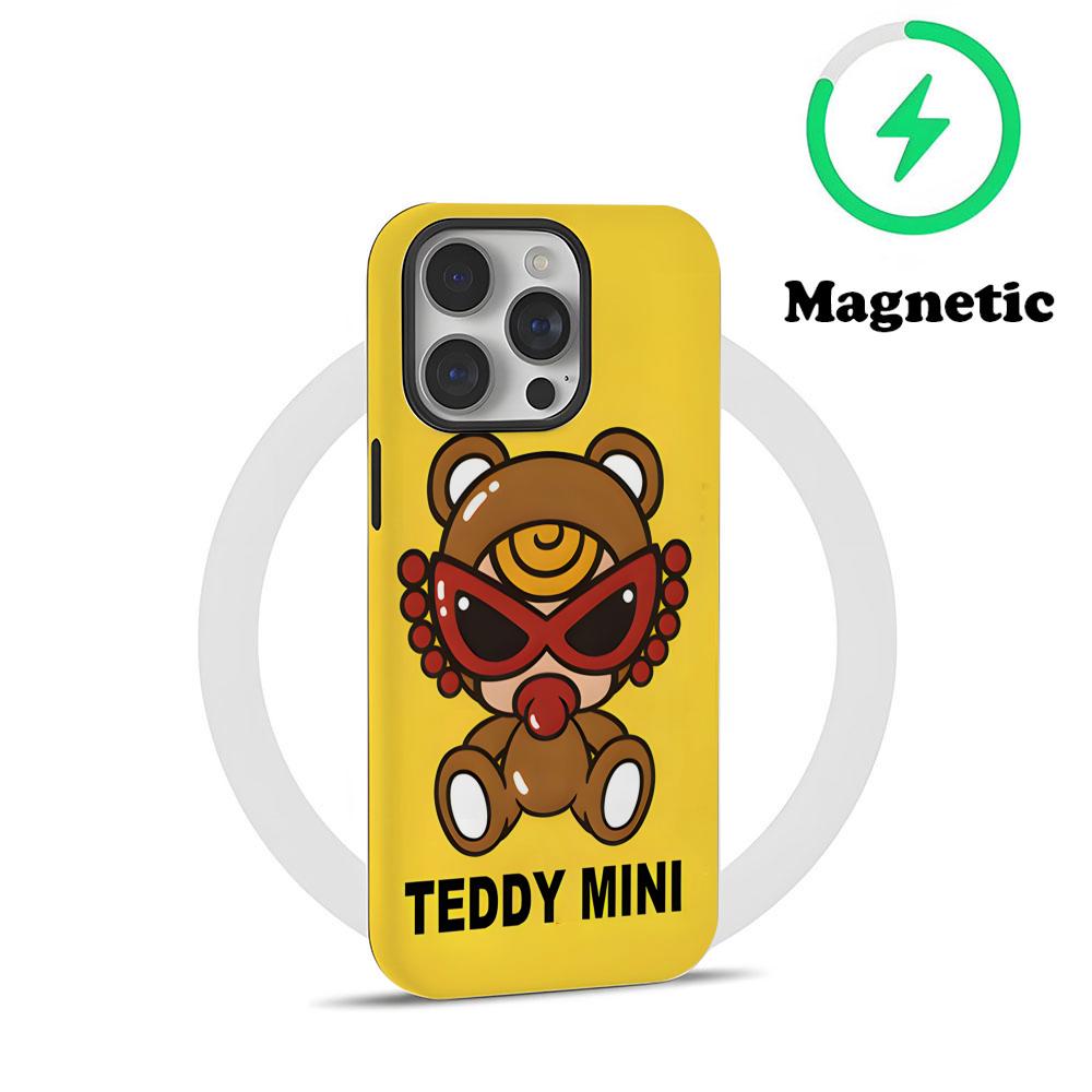 Japan Fashion Hysteric Mini Phone Case Magnetic For IPhone 16 15 14 13 12 11 Pro Max X XR XSMax 7 8 Plus Glossy Film Hard PC Co