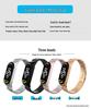 Xiaomi Band 7 Compatible Three-Bead Solid Stainless Steel Wristband Strap