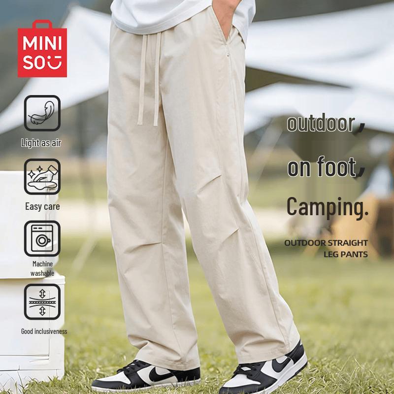 MINISO Men s Summer Quick-Dry Loose Fit Cargo Pants M