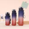 High-Value Gradient Frosted Plastic Water Bottle for Men, Women & Students - Large Capacity, Ideal for Outdoor Activities, Fitness & Summer