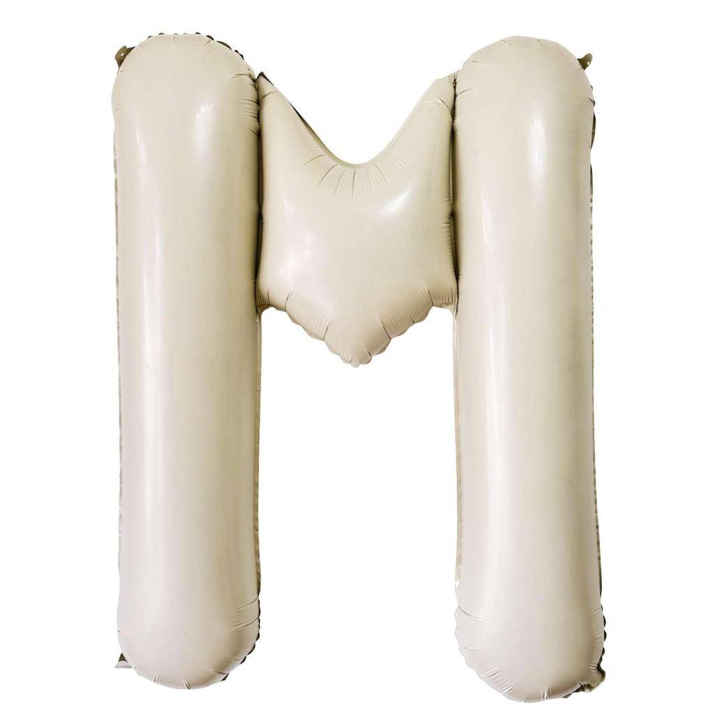 Baloane Gigante Albe Crem de 40 Inch Literele A-Z, Consumabile Petrecere de Ziua de Naștere Decorațiuni Eveniment Aniversar Alfabet